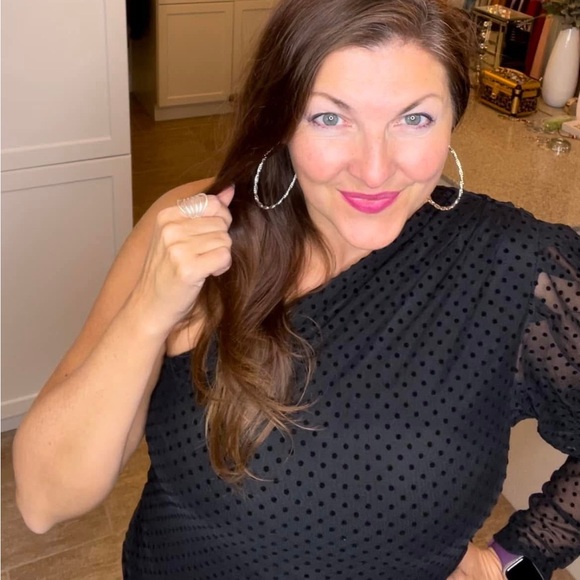 Park Lane Silver Twisted Textured Hoop Earrings - Picture 4 of 4